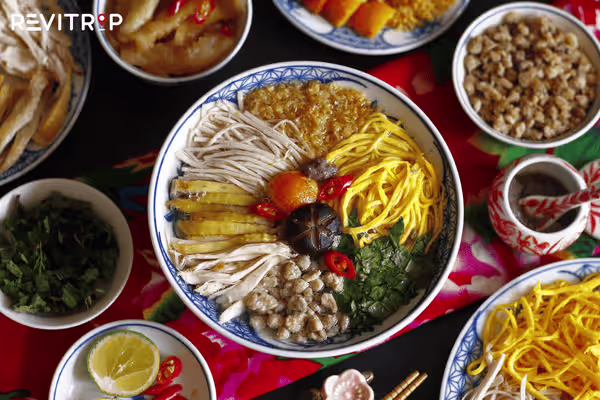 Bun thang is all about layered flavor and texture