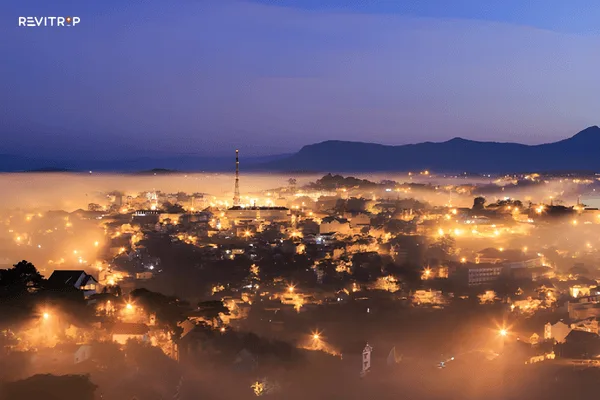 越南大叻的夜晚氛围