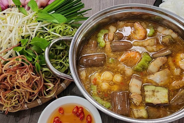 Lau mam is a fermented fish hotpot