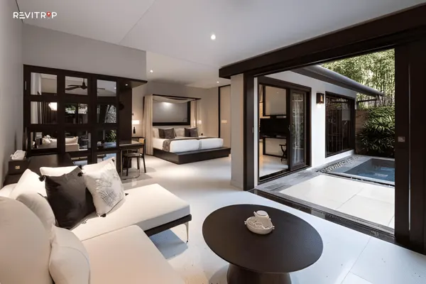 TIA 康养度假村外观，岘港私人别墅环境