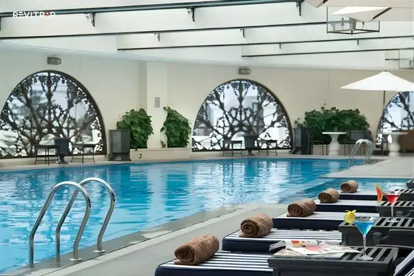 Indoor heated swimming pool at Vinpearl Resort & Spa Ha Long