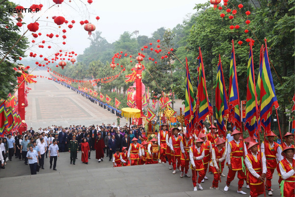 Hung Kings Festival pilgrimage in Phu Tho Vietnam