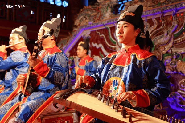 Hue royal court musicians performing Nha Nhac